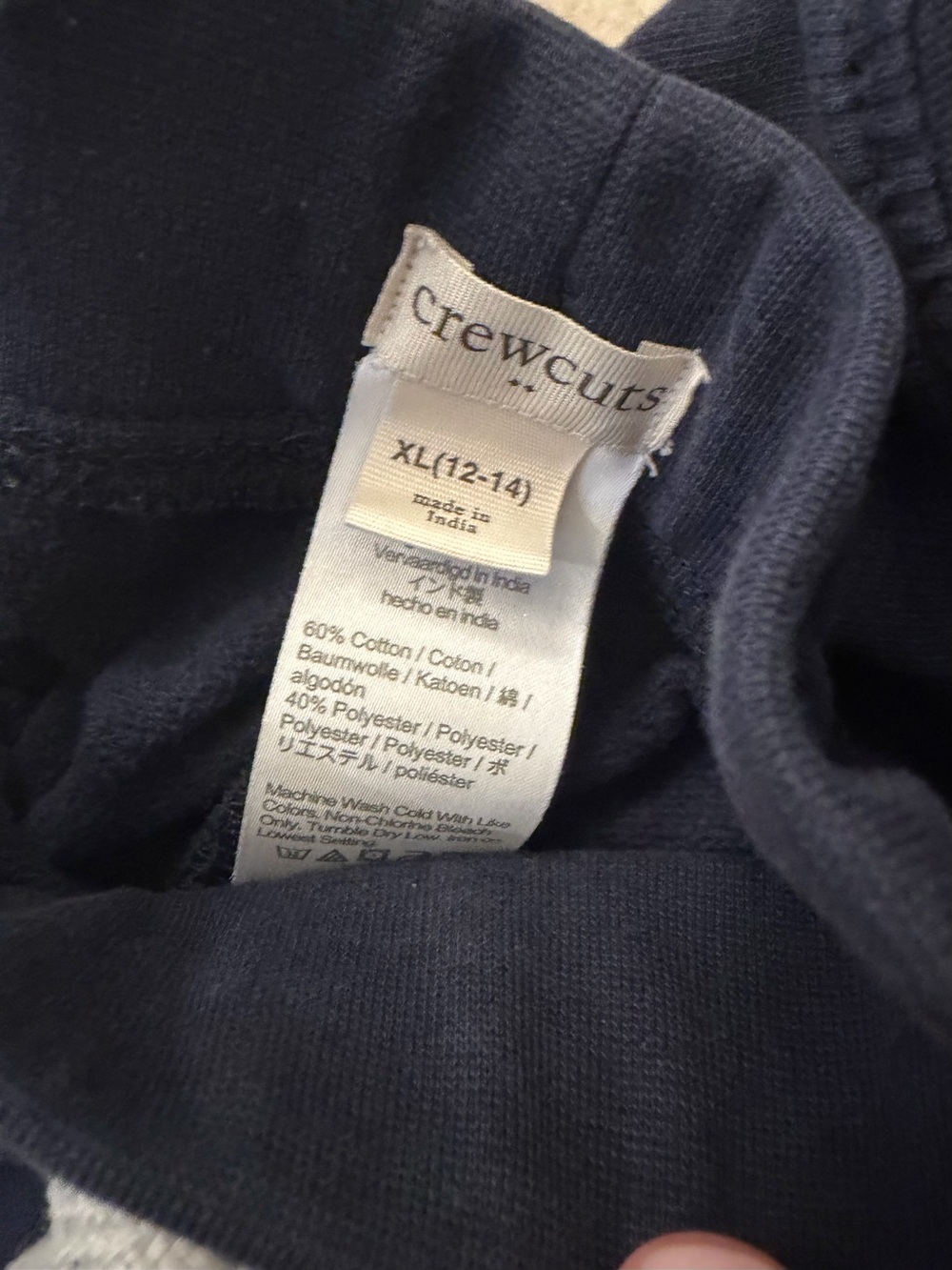 Crewcuts Navy Drawstring Jogger Pants - Picture 2 of 3